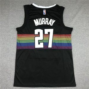 Nuggets #27 Jamal Murray City Black Jersey